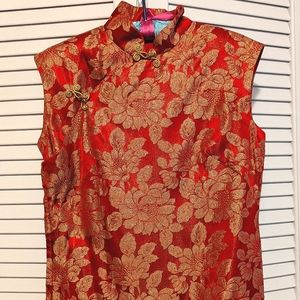 Vintage Red & Gold Cheongsam